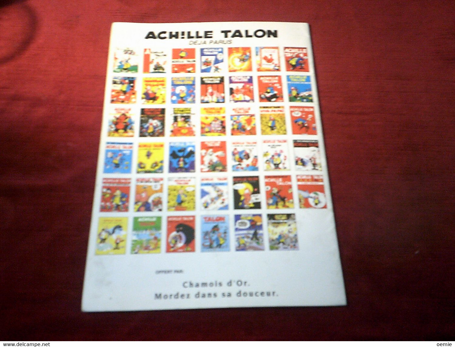 ACHILLE TALON MEPRISE L'OBSTACLE  OFFERT PAR CHAMOIS D'OR - Achille Talon