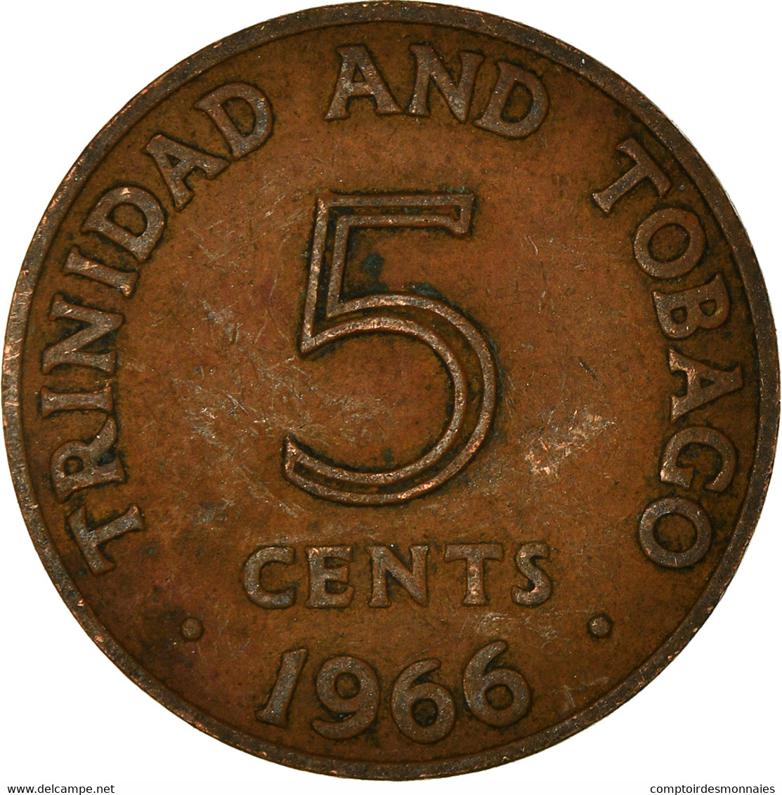 Monnaie, Trinité-et-Tobago, 5 Cents, 1966 - Trinidad Y Tobago