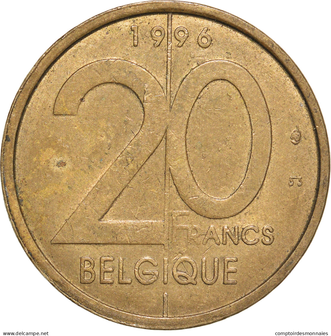 Monnaie, Belgique, 20 Francs, 20 Frank, 1996 - 20 Francs