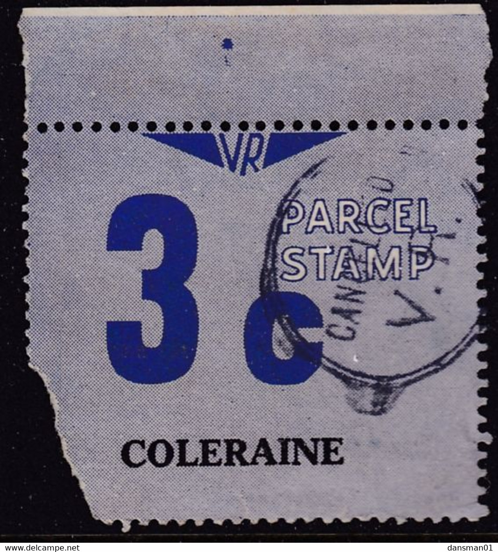 Victoria 1966 Railway Parcel Stamp 3c Coleraine Used - Abarten Und Kuriositäten