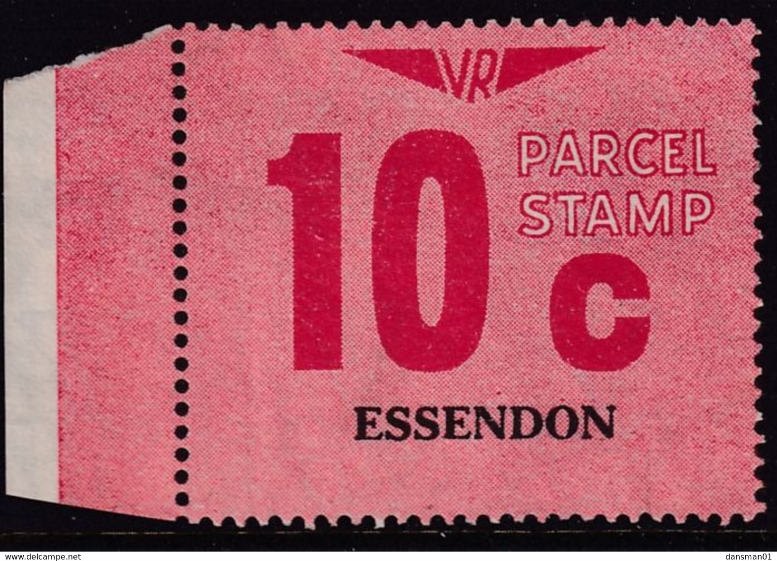 Victoria 1966 Railway Parcel Stamp 10c ESSENDON Used - Variedades Y Curiosidades