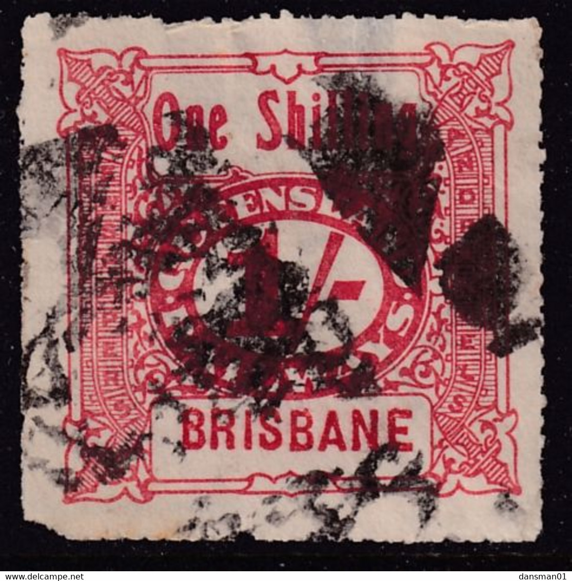 Queensland 1963 Railway Parcel Stamp 1/- BRISBANE - Otros & Sin Clasificación