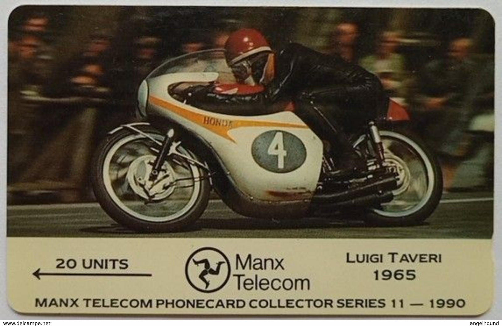 Isles Of Man 20 Units 7IOMC Luigi Taveri 1965 ( Collector Series 11-1990 ) - Isle Of Man