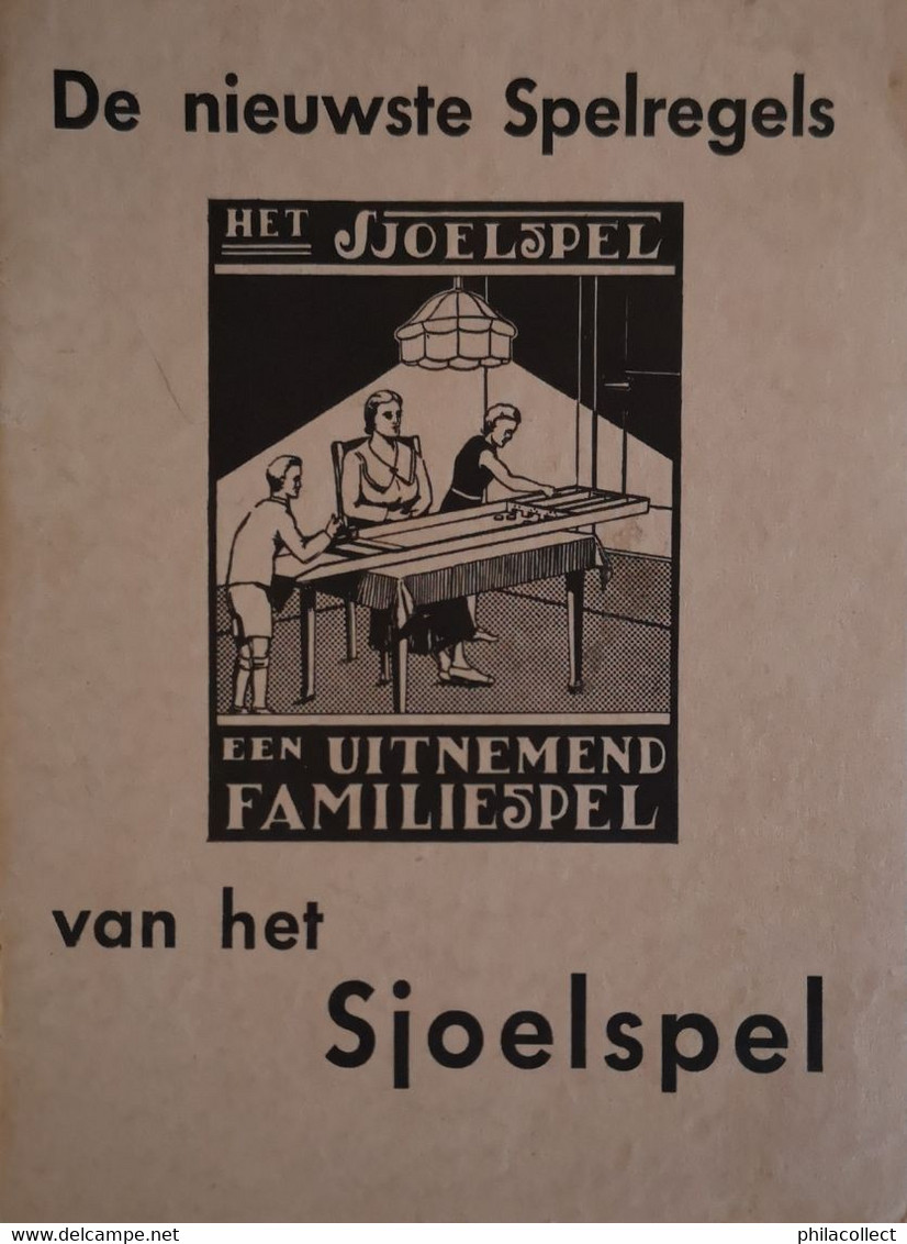 Oud Boekje De Nieuwste Spelregels Van Het Sjoelspel NL 13 X 10.5 Cm 19?? - Andere & Zonder Classificatie