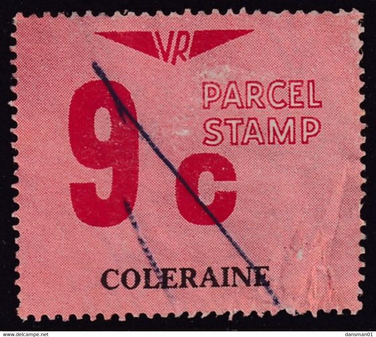 Victoria 1966 Railway Parcel Stamp 9c COLERAINE Used - Variétés Et Curiosités