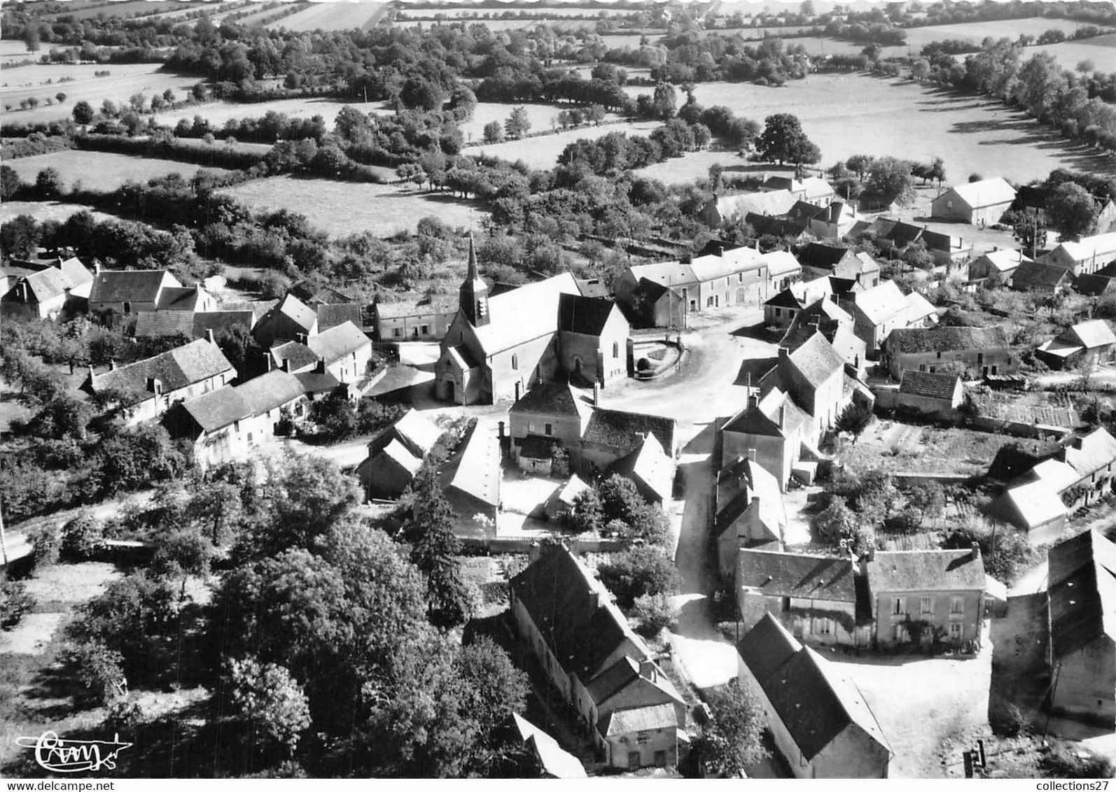 18-NEUVY-DEUX-CLOCHERS-  VUE AERIENNE - Otros & Sin Clasificación