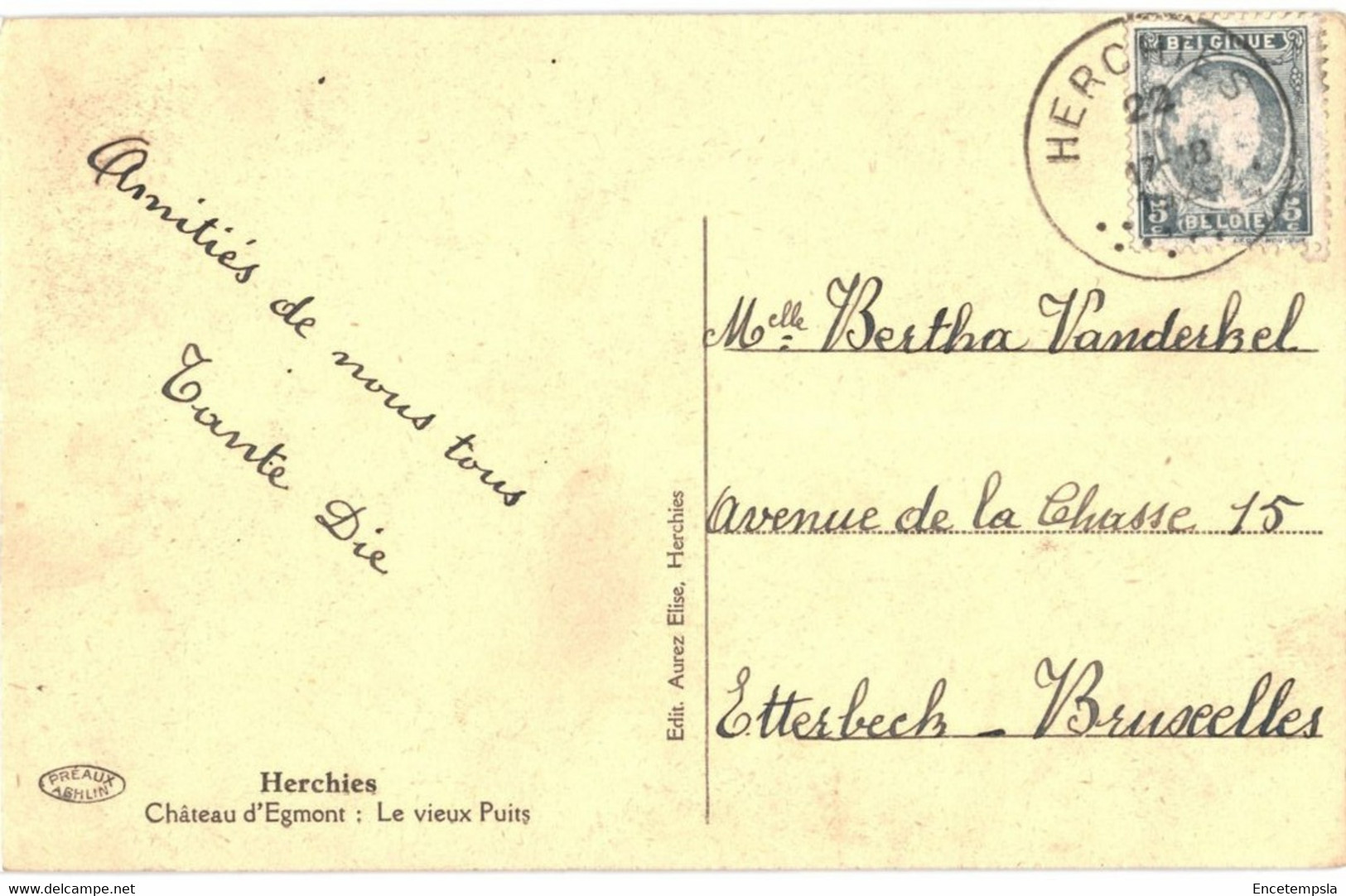 CPA Carte Postale -Belgique- Herchies Château D'Egmont Le Vieux Puits -1929  VM46788 - Jurbise