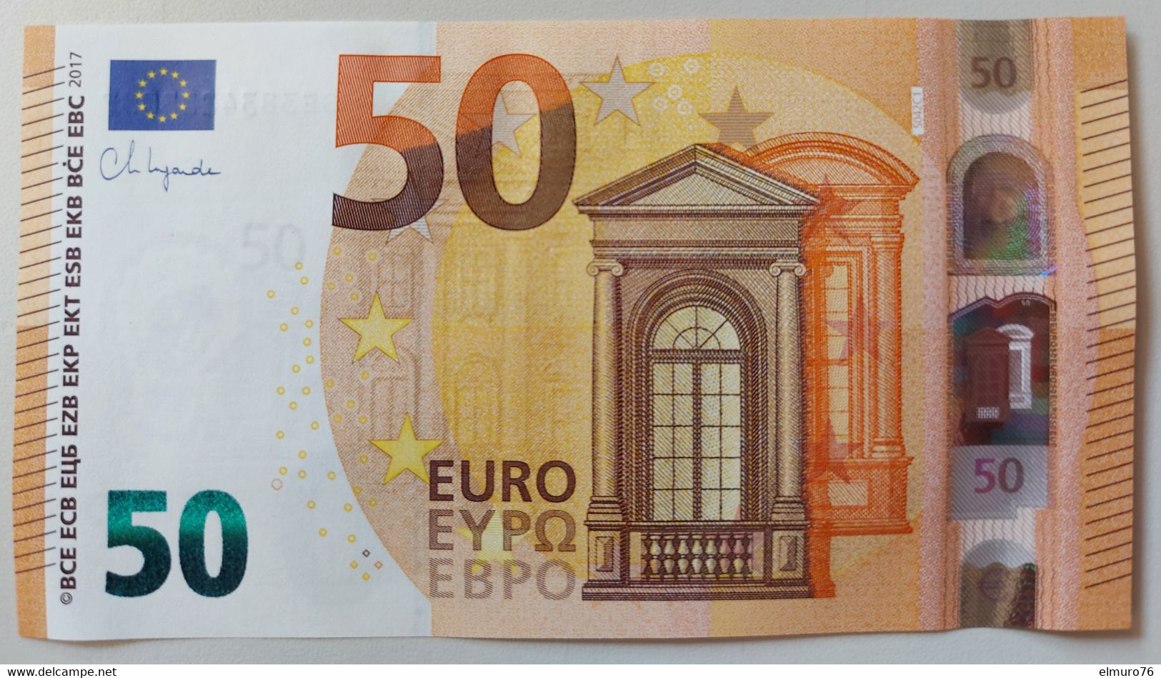 50 EURO S042H1 Italy Lagarde Serie SE Ch 90 Perfect UNC - 50 Euro