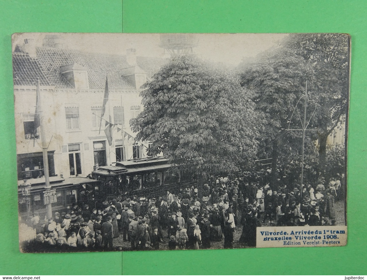 Vilvorde Arrivée Du 1er Tram Bruxelles Vilvorde 1908 (Bien Lire La Description) - Vilvoorde