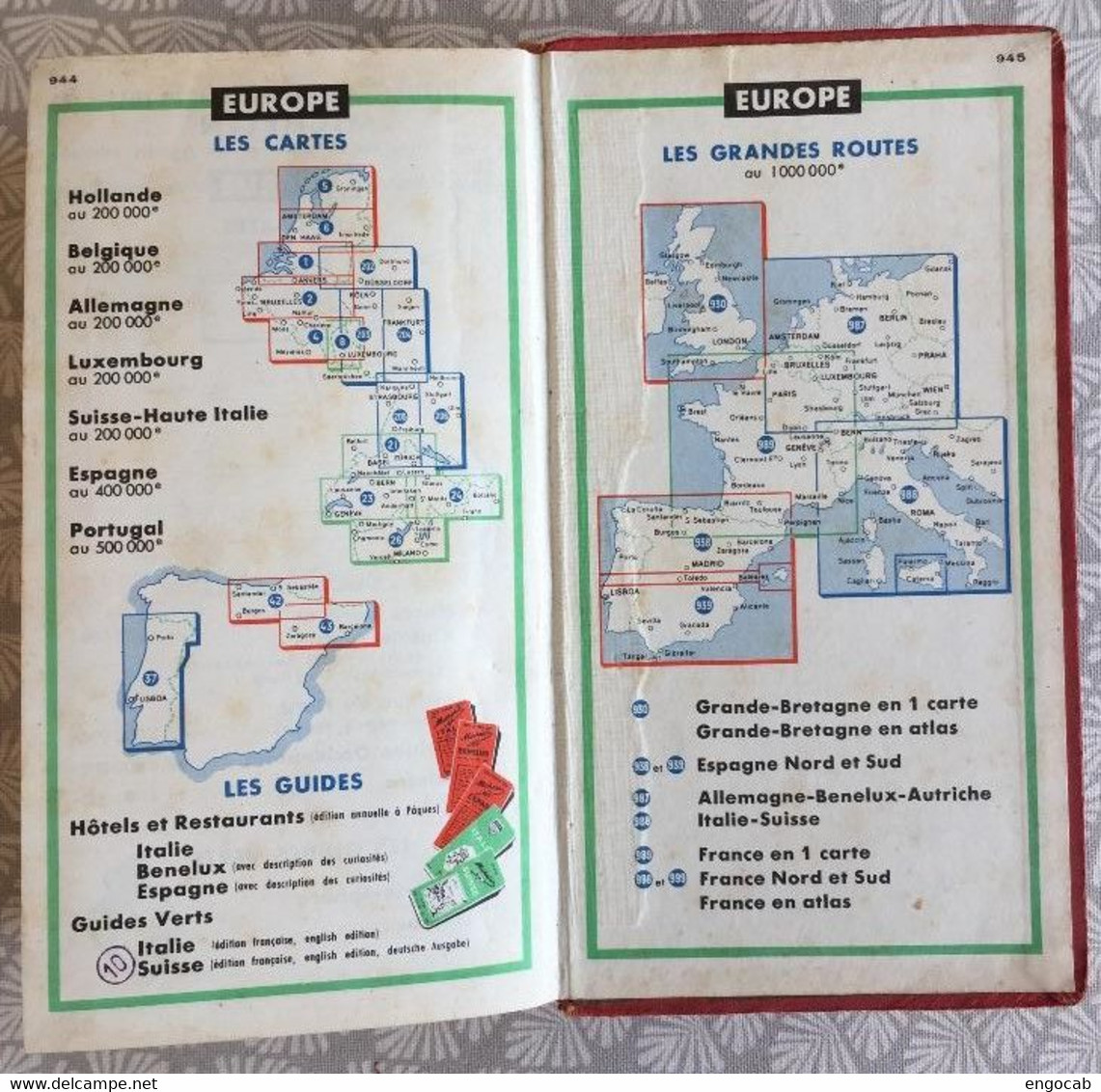 Guide Michelin 1960 A - Michelin-Führer