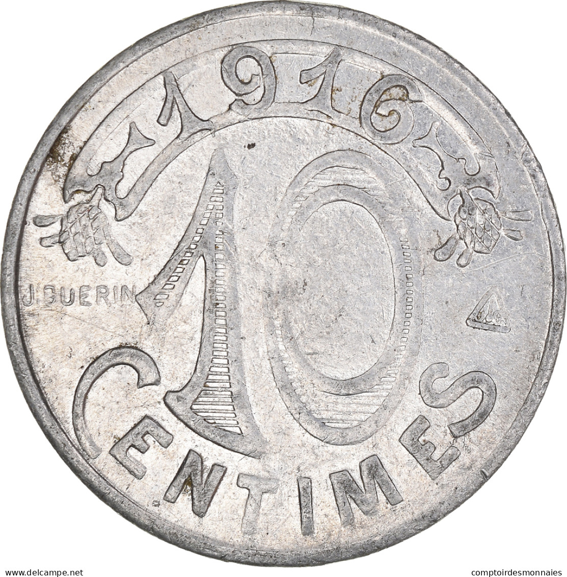 Monnaie, France, Chambre De Commerce, Marseille, Marseille, 10 Centimes, 1916 - Monétaires / De Nécessité