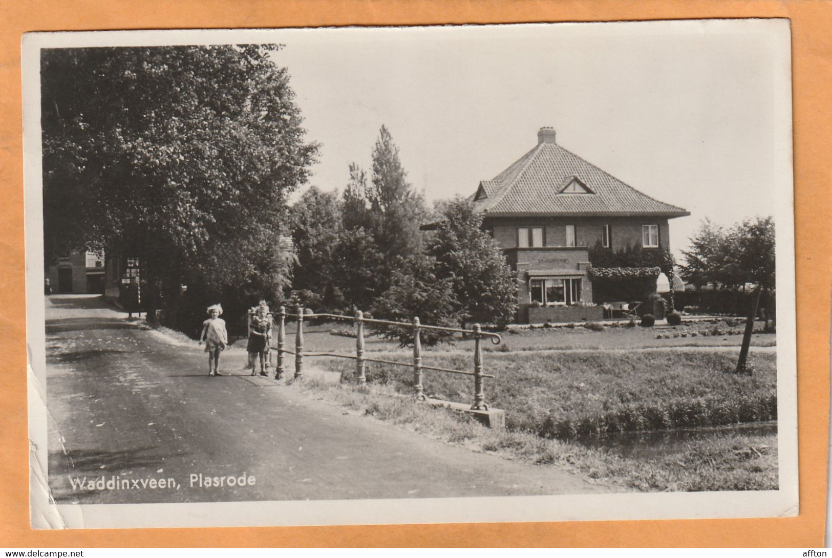 Waddinxveen Netherlands Old Postcard - Waddinxveen