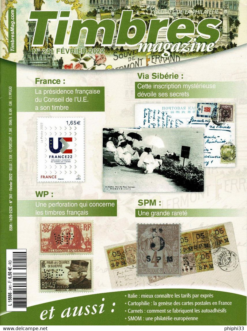 TIMBRES MAGAZINE ANNEE 2007   11 NUMEROS - Französisch