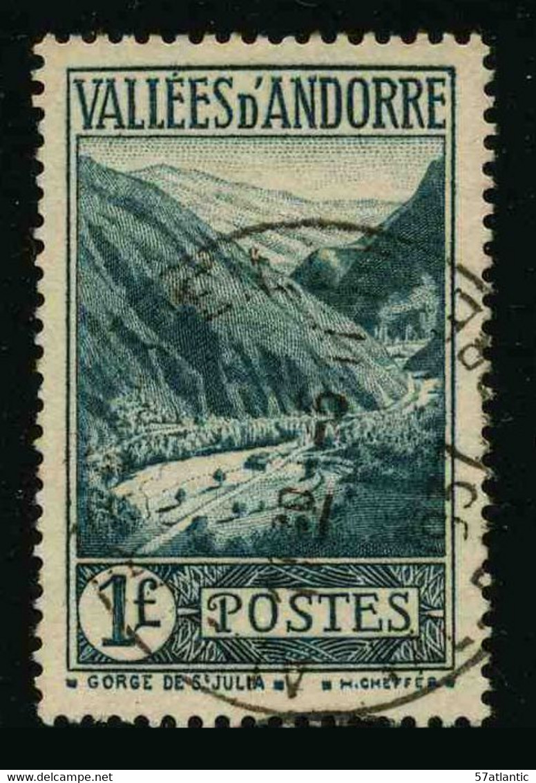 ANDORRE FRANCAIS - YT 39 - TIMBRE OBLITERE - Used Stamps