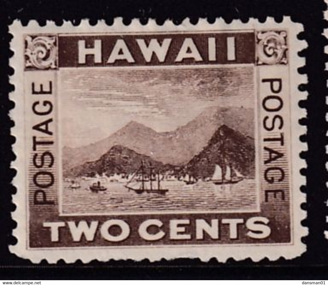 HAWAII 1894 Pictorial Sc 75 Mint Hinged - Hawaï