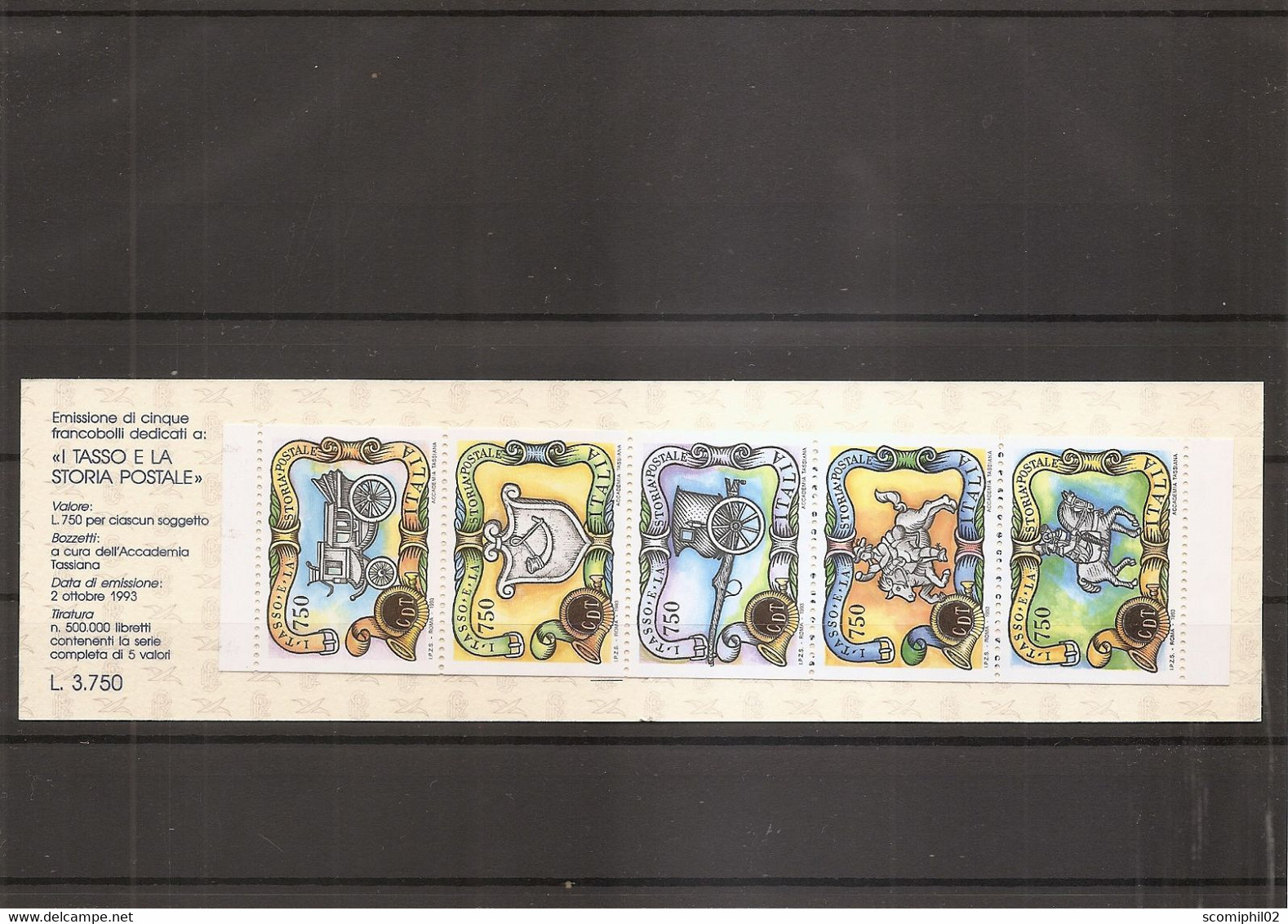 Italie  ( Carnet 2032a XXX -MNH) - Postzegelboekjes