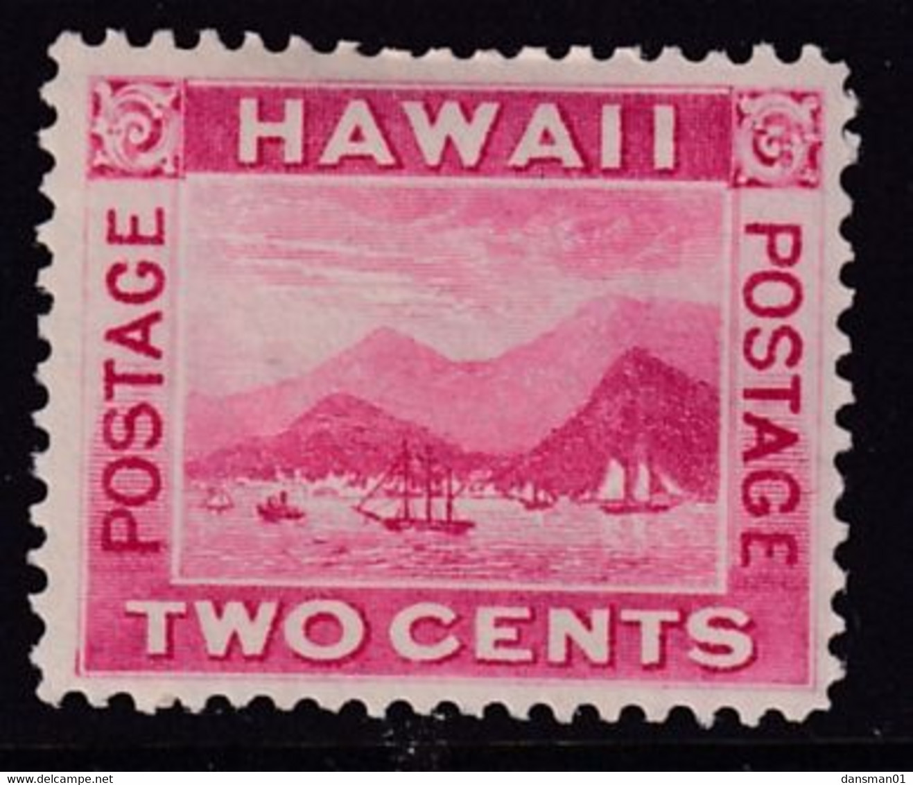 HAWAII 1899 Pictorial Sc 82 Mint Hinged - Hawaï
