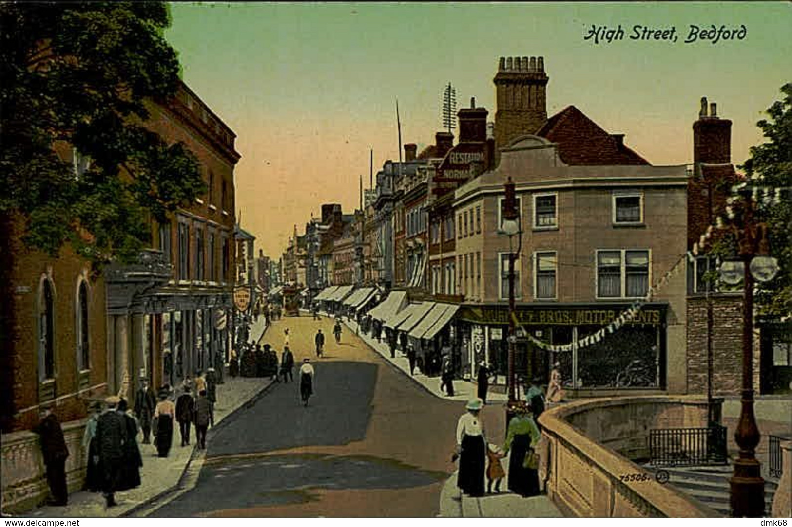 UK - BEDFORD - HIGHT STREET - VALENTINE'S SERIE - 1910s (12712) - Bedford