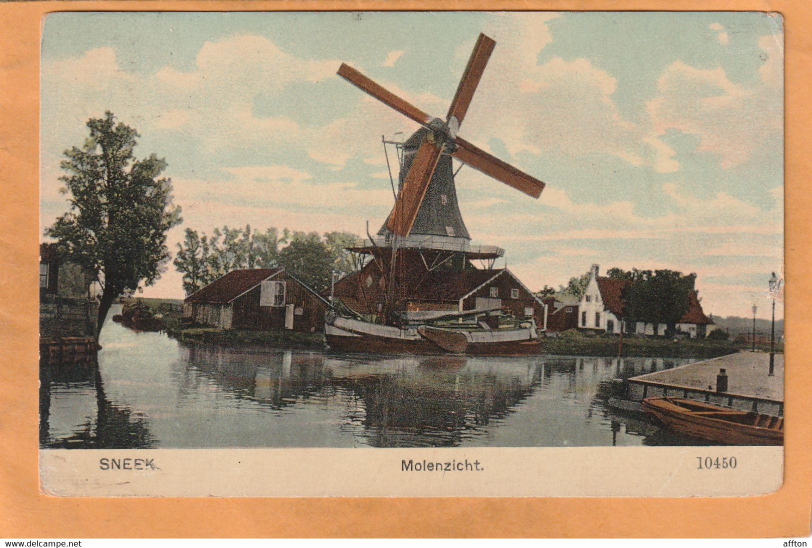 Sneek Netherlands 1909 Postcard - Sneek