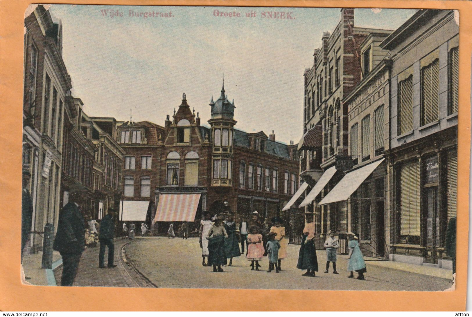 Sneek Netherlands 1909 Postcard - Sneek