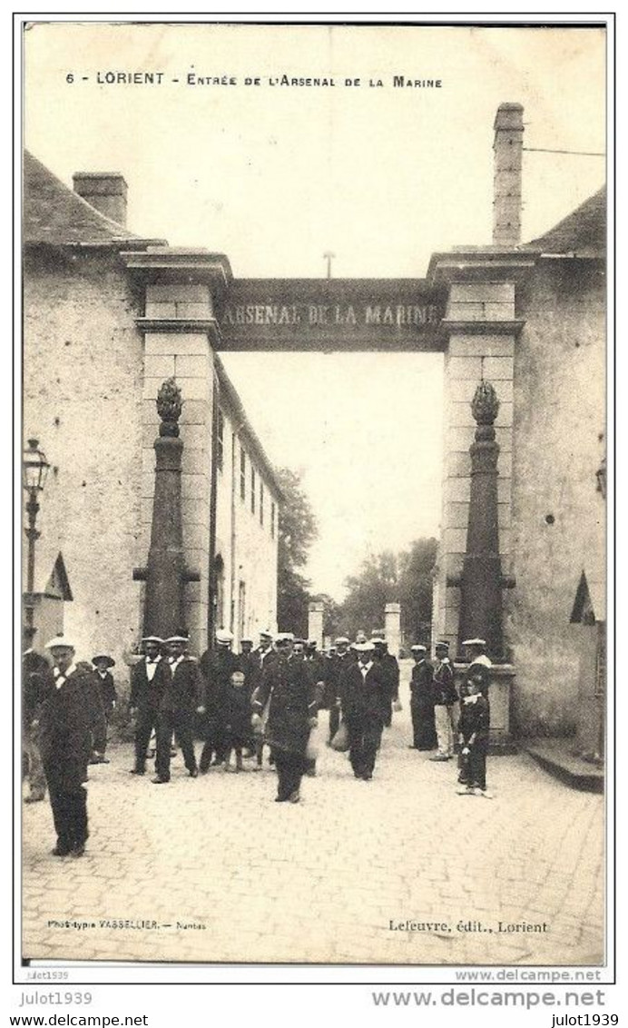 LORIENT ..-- 56 . MORBIHAN ..-- Entrée De L' Arsenal De La Marine . - Lorient