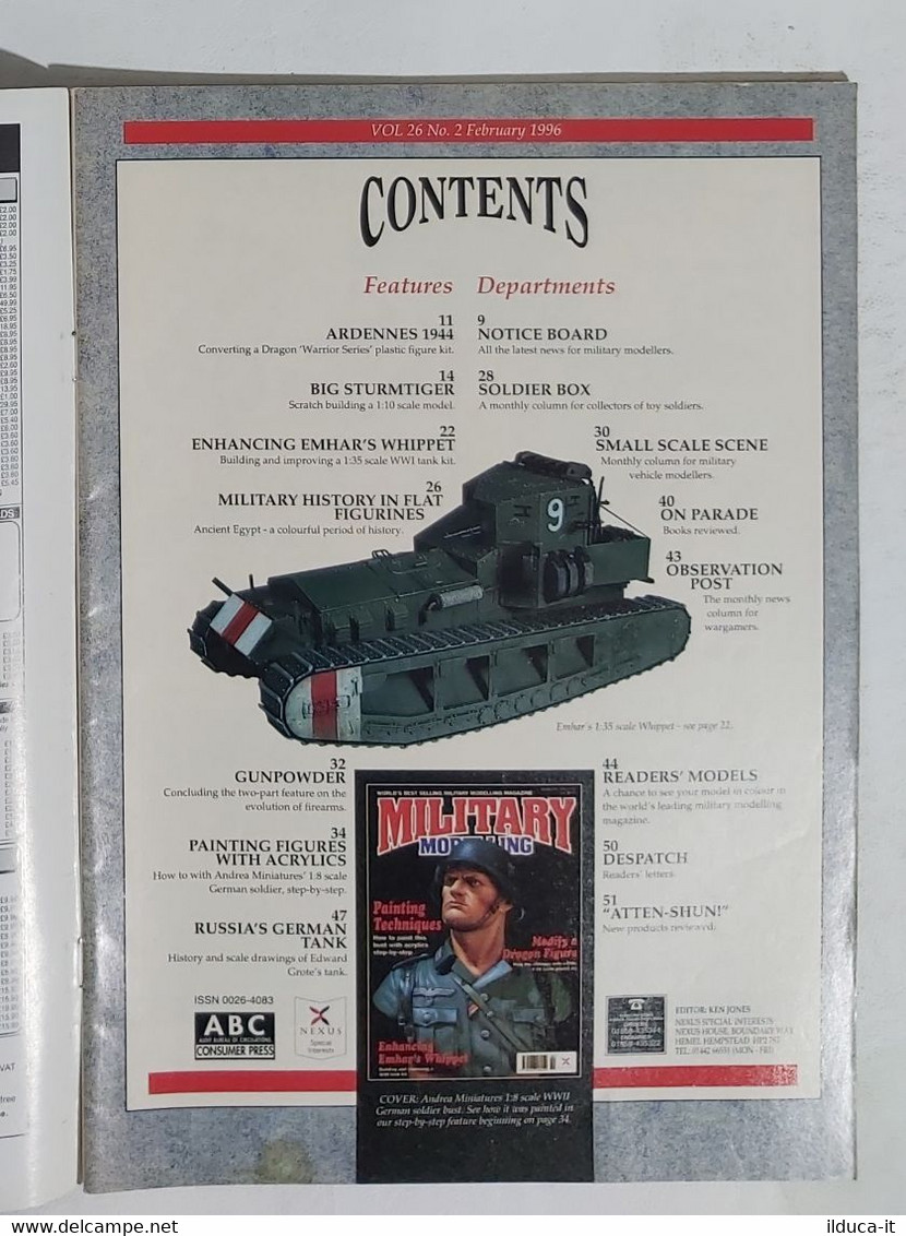 01794 Military Modelling - Vol. 26 Nr. 2 - 1996 - In Inglese - Bastelspass