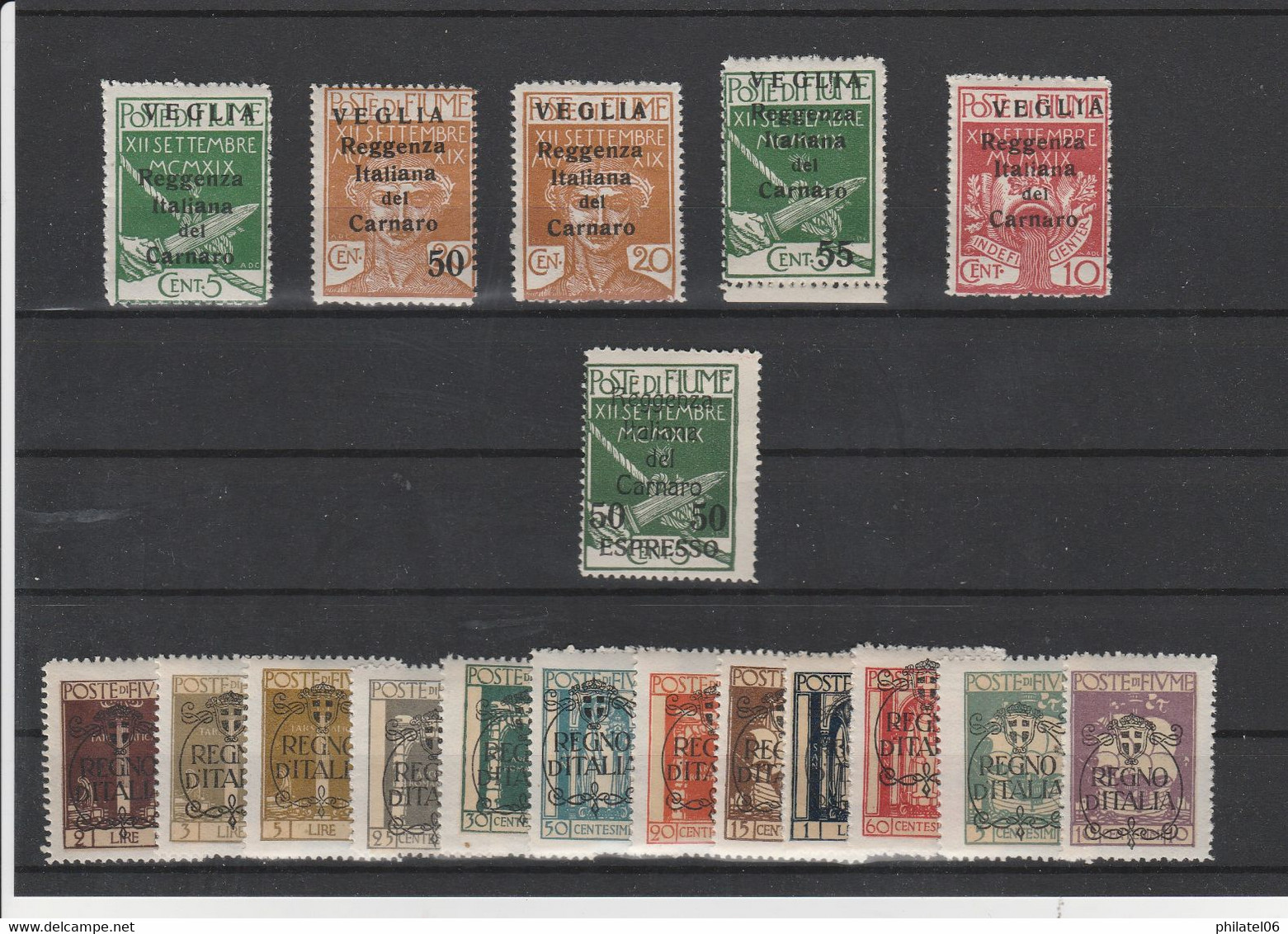 FIUME  ARBE ET VEGLIA  TIMBRES MNH**  NEUFS SANS CHARNIERES  COTE:1070 EUROS - Arbe & Veglia