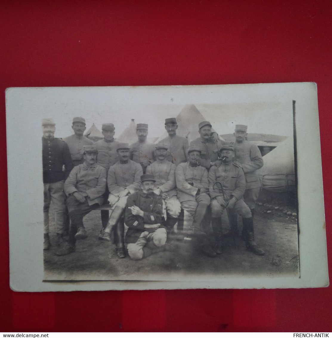 CARTE PHOTO GRECE CAMP DE PRETORIA ILE  SOLDAT - Weltkrieg 1914-18