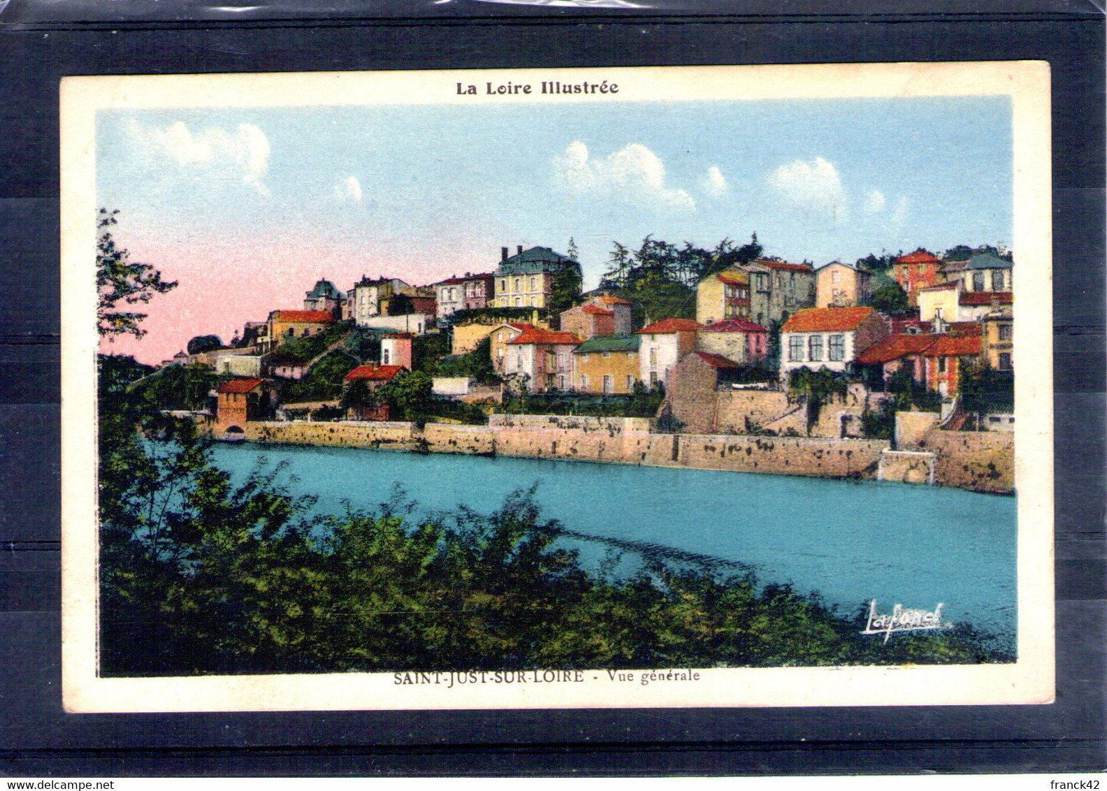 42. Saint Just Sur Loire. Vue Générale. Carte Colorisée - Saint Just Saint Rambert