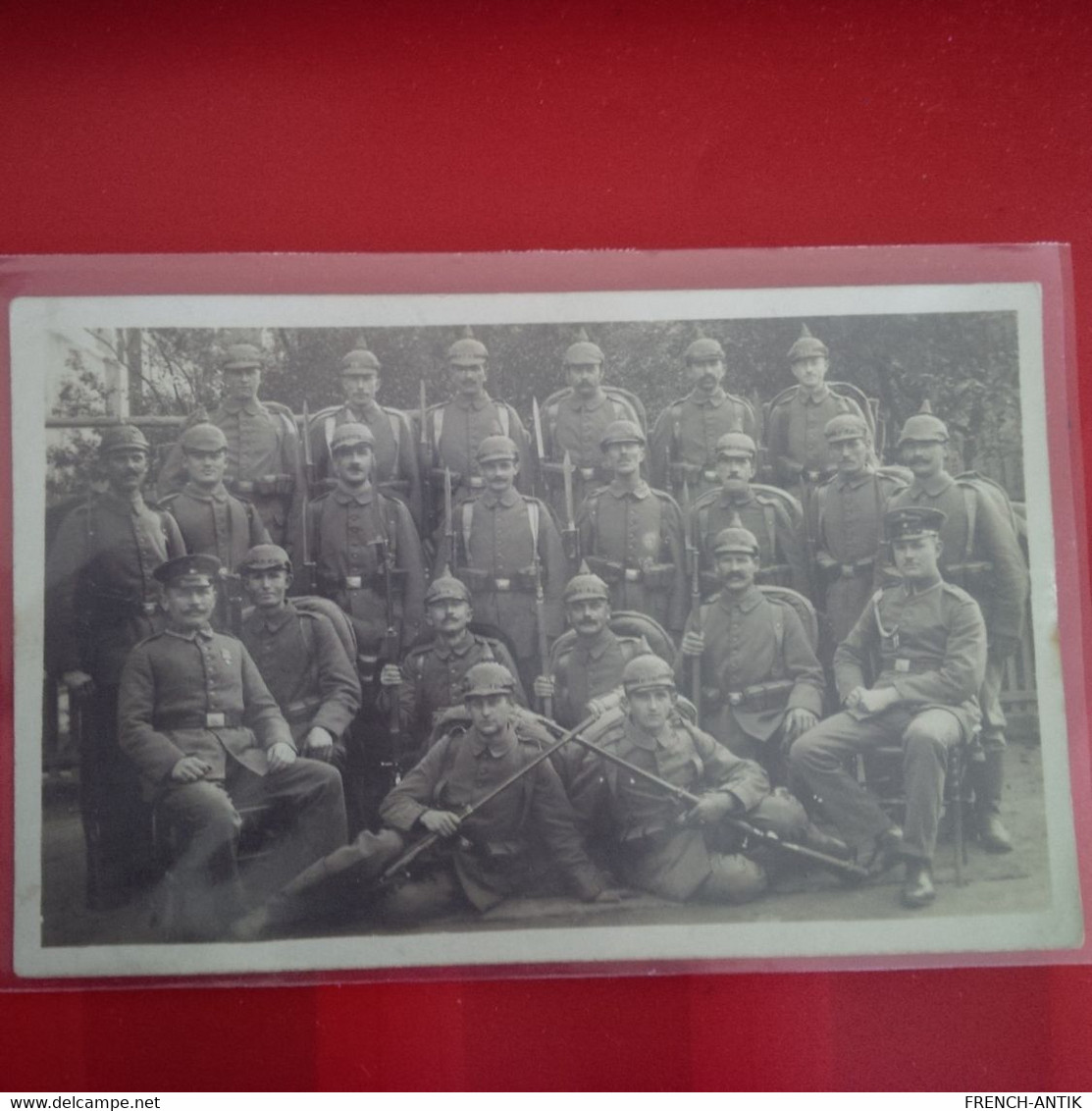 CARTE PHOTO SOLDAT BAD HOMBURG - War 1914-18