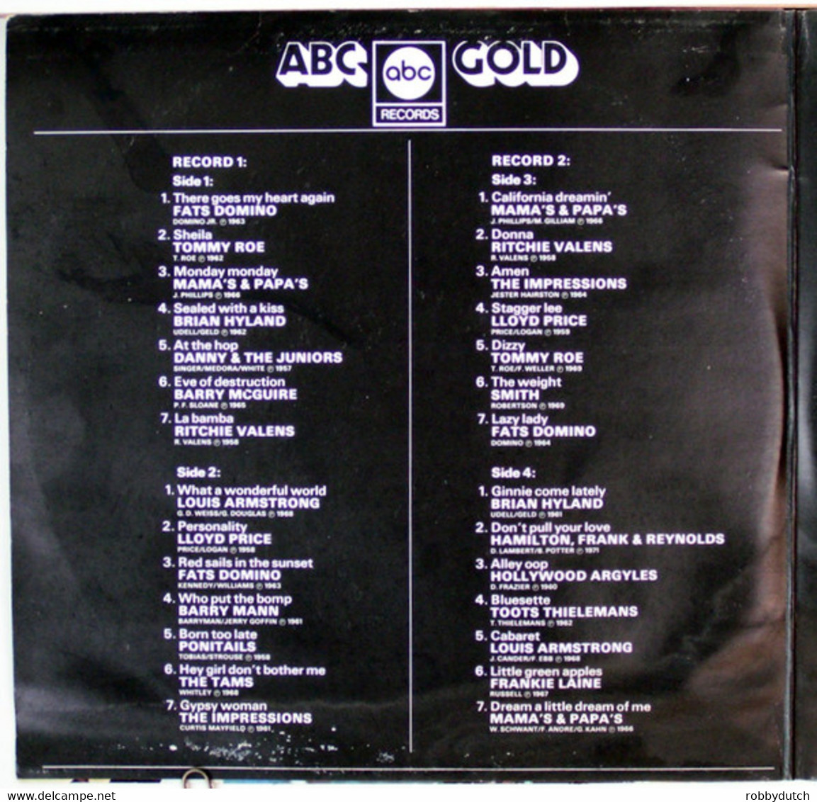 * 2LP * ABC GOLD - VARIOUS - Compilaties