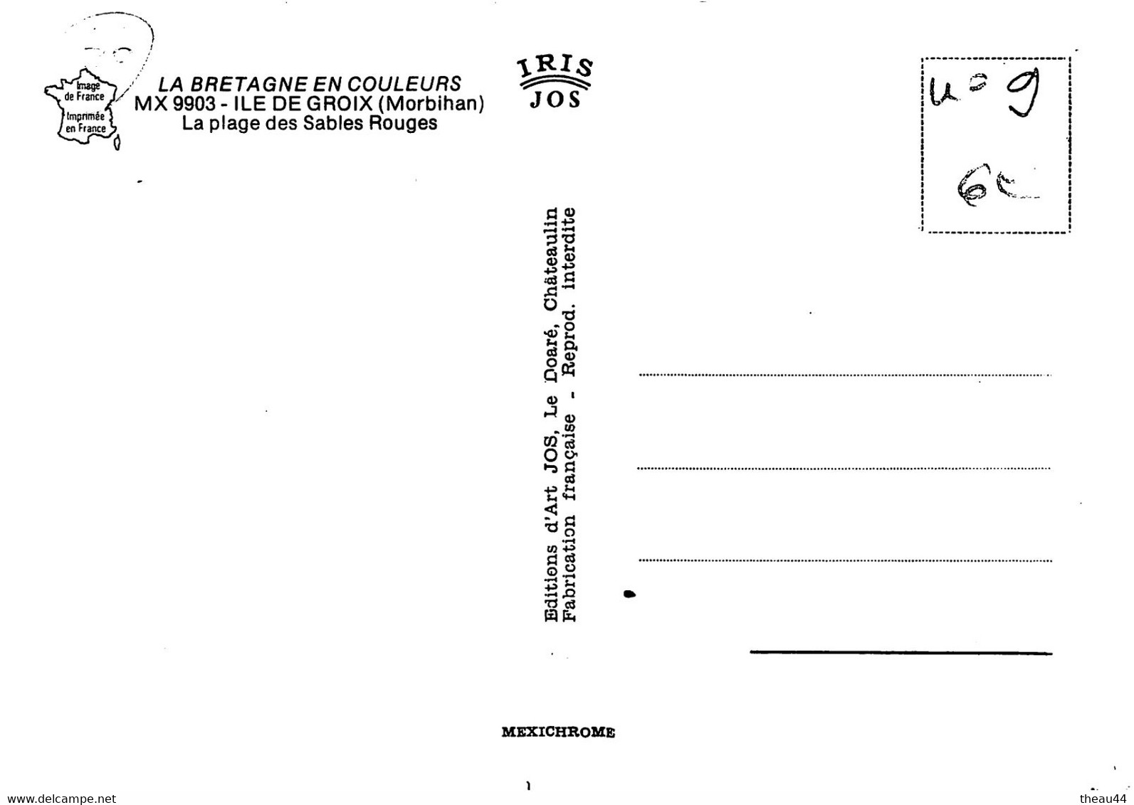 ¤¤  -  ILE-de-GROIX    -   La Plage Des Sables Rouges    -  ¤¤ - Groix