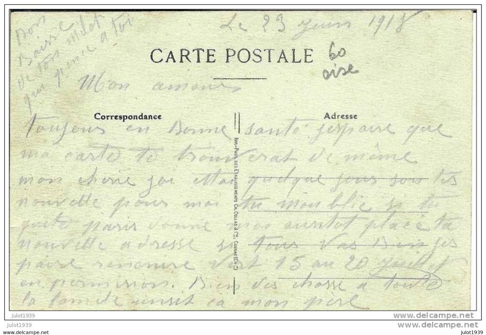 ACY - EN - MULTIEN ..-- 60 . OISE ..-- La Place . 1918 . MILITARIA . Voir Texte Verso . - Senlis