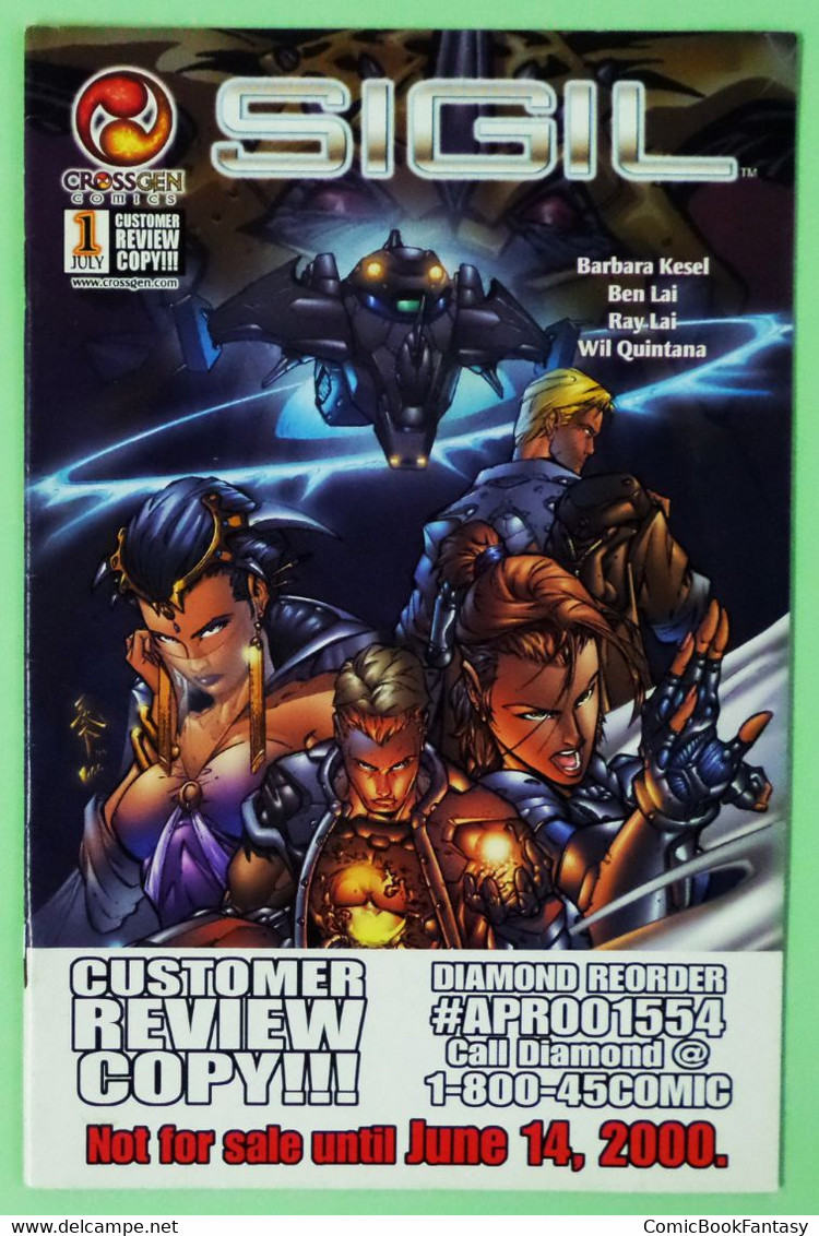 Sigil #1 Customer Review Copy 2000 CrossGen Comics - NM - Altri Editori
