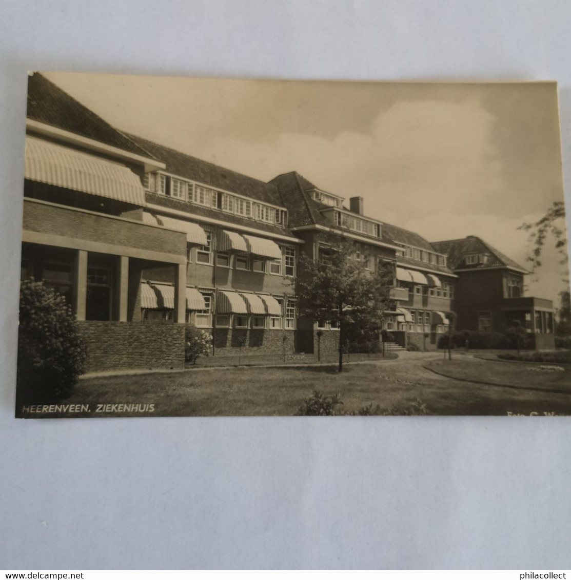 Heerenveen // Ziekenhuis (onderrand Aangesneden) 1936 - Heerenveen