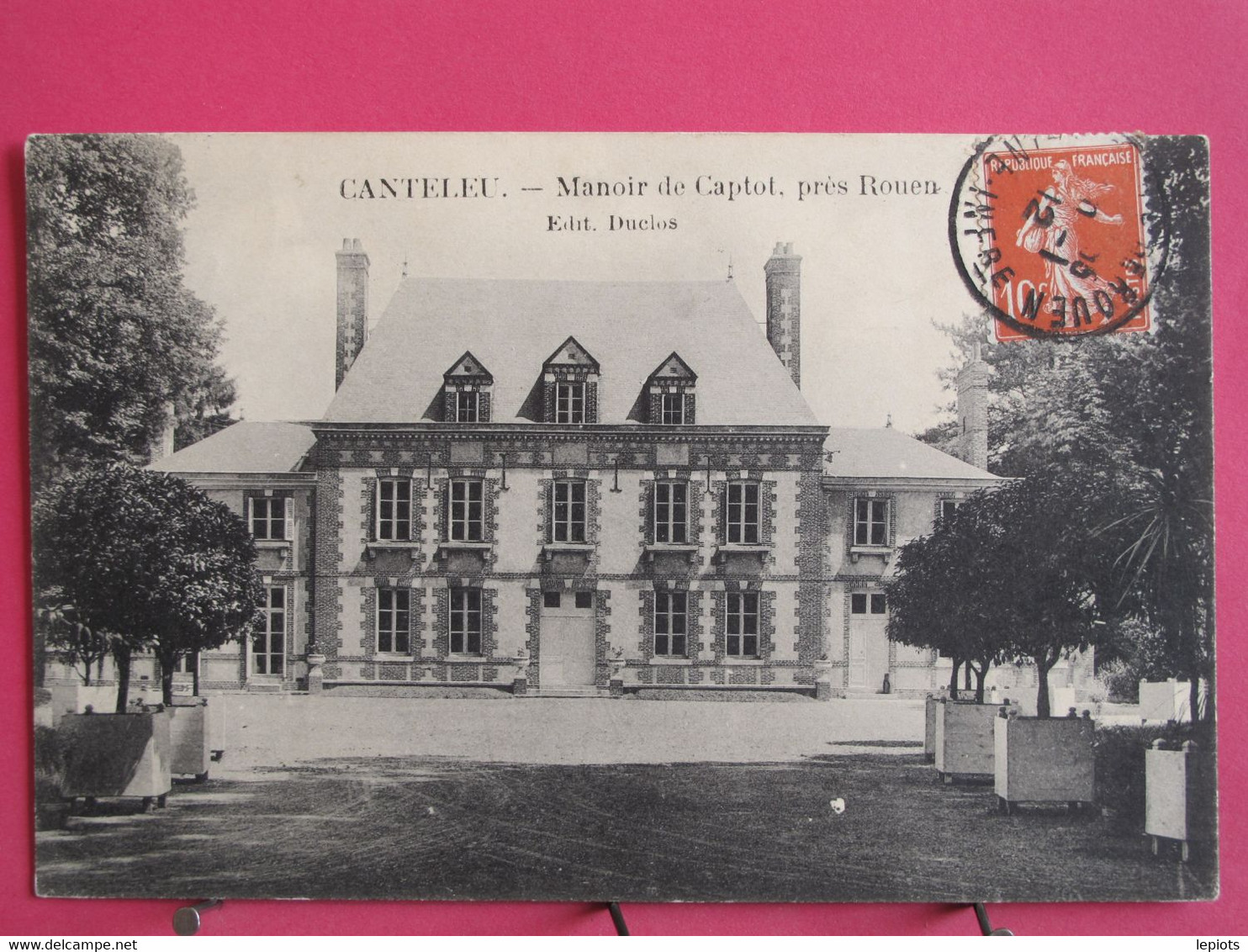 Visuel Pas Très Courant - 76 - Canteleu - Manoir De Captot Près Rouen - 1912 - R/verso - Canteleu