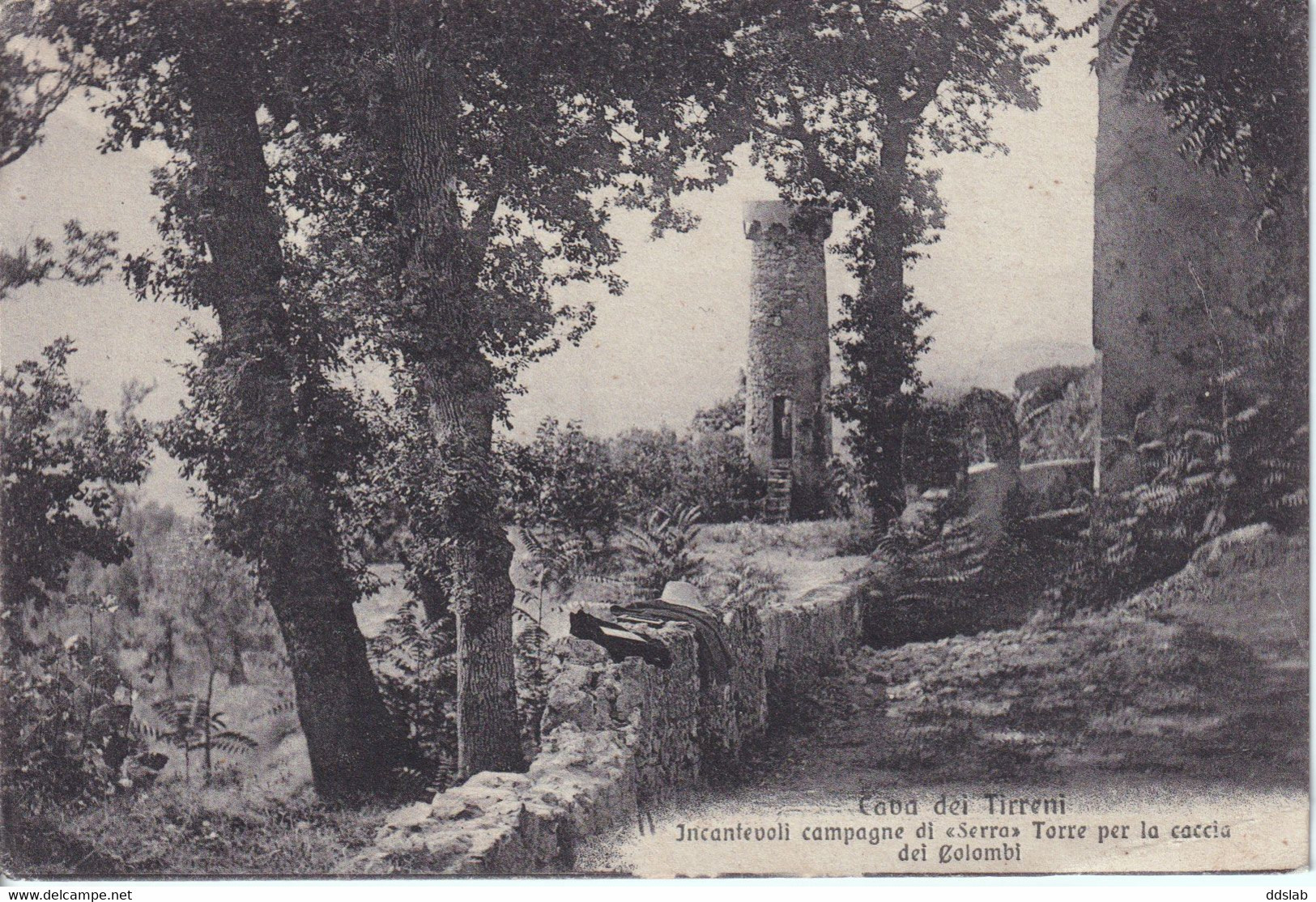 Cava De' Tirreni (Salerno) - Serra, Torre Per La Caccia Ai Colombi - Viaggiata 1918 - Cava De' Tirreni
