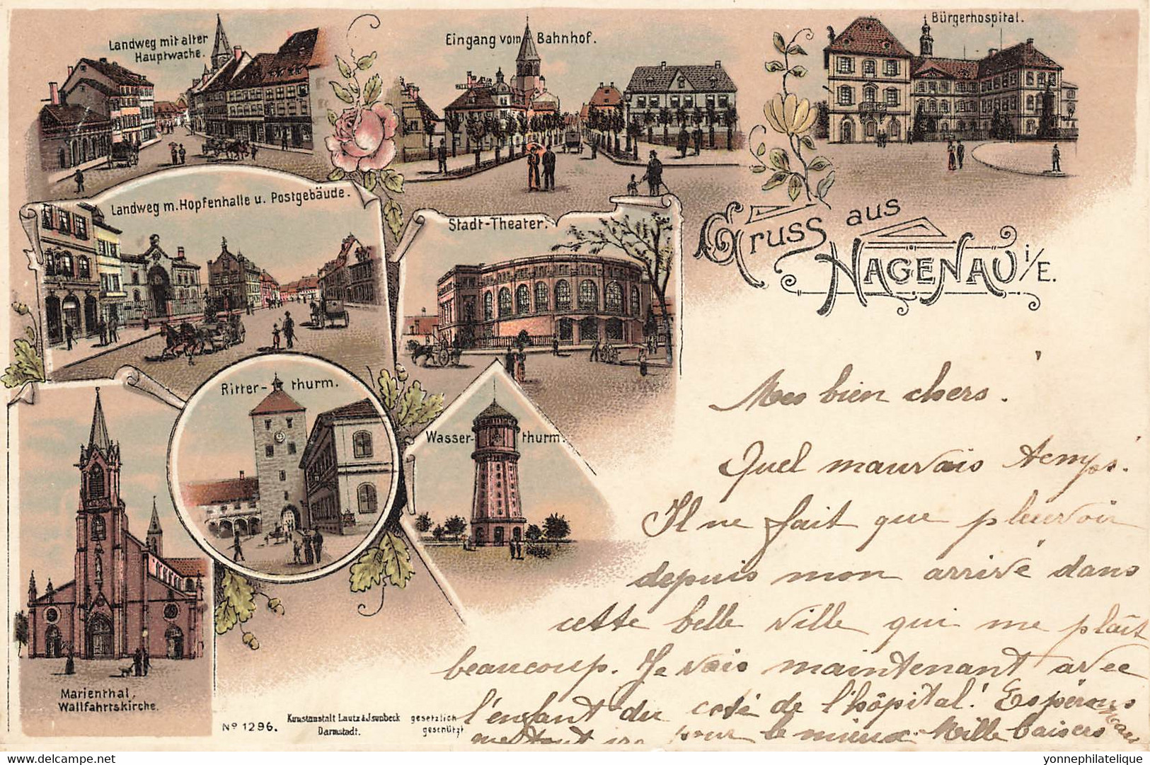 67 - BAS-RHIN - HAGUENAU - Carte Précurseur Multivues N°1296 - Superbe (10076) - Haguenau