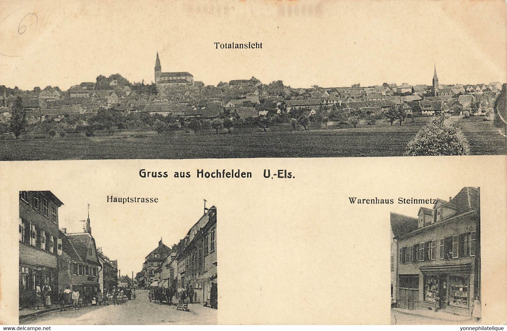 67 - BAS-RHIN - HOCHFELDEN - Multivues Vue Générale, Rue Commerces, Magasin Steinmetz - Superbe (10077) - Hochfelden