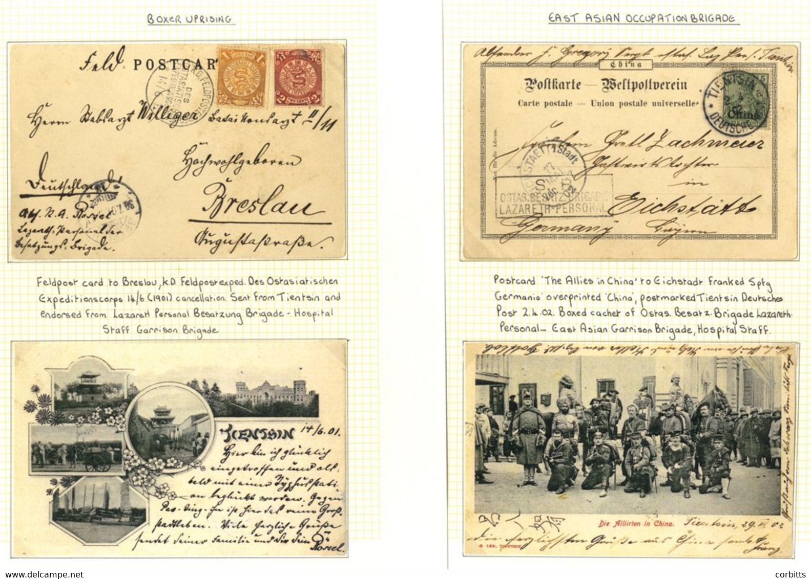 1900-05 German Forces In Boxer Rebellion Postcards (17) And One Cover With Mostly KAIS. DEUTSCHE MARINE-SCHIFFSPOST Post - Unclassified