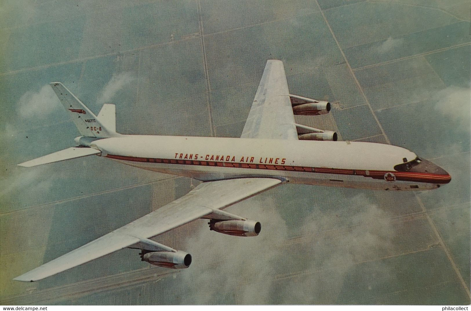 AIRPLANE  Trans Canada Air Lines - DC - 8 Jetliner 19?? - 1946-....: Era Moderna