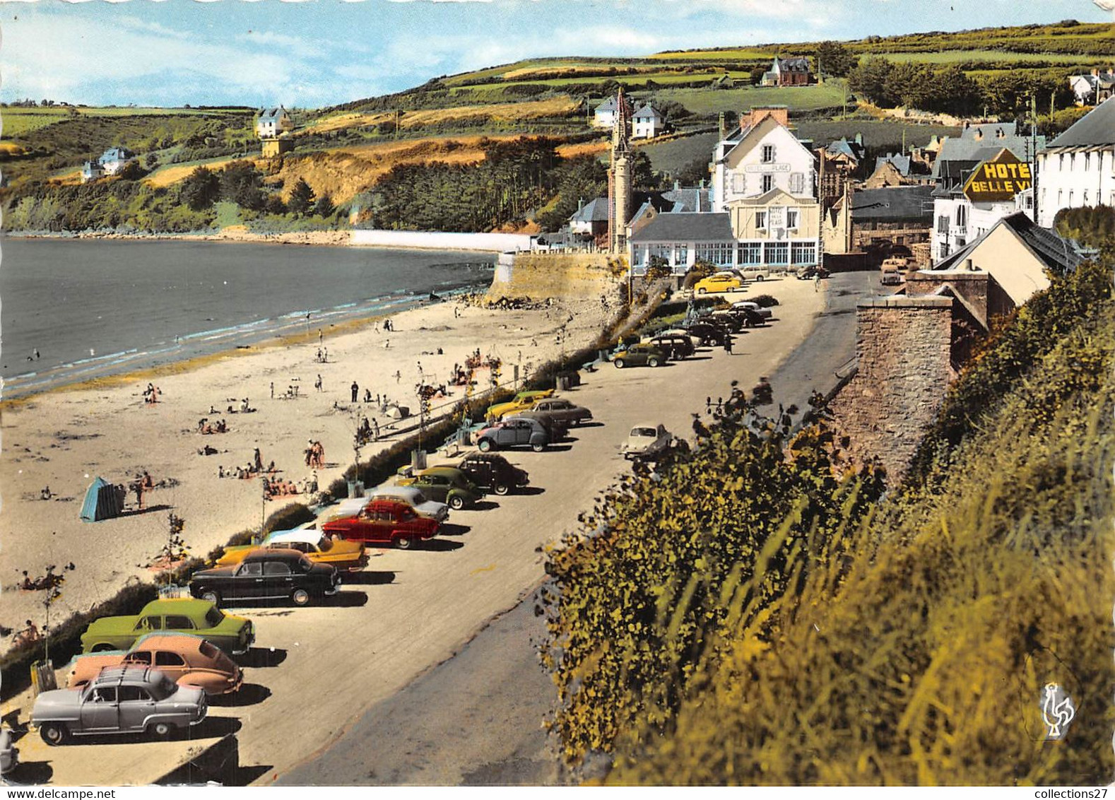 22-SAINT-MICHEL-EN-GREVE- UN COIN DE LA PLAGE ET SON PARC A VOITURES - Saint-Michel-en-Grève