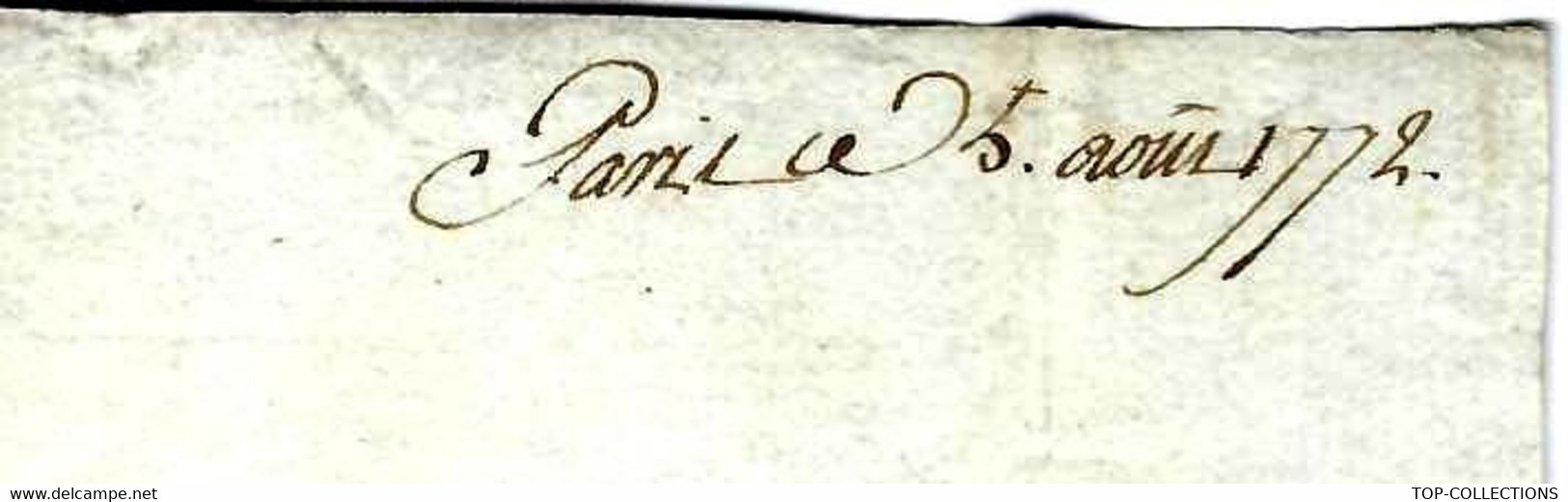 1772 PARIS FRIN BANQUE FINANCE => Rouxel Fr. Armateurs Négociants Traite Négriere St Brieuc Le Légué Plérin Sur Mer - Historische Dokumente