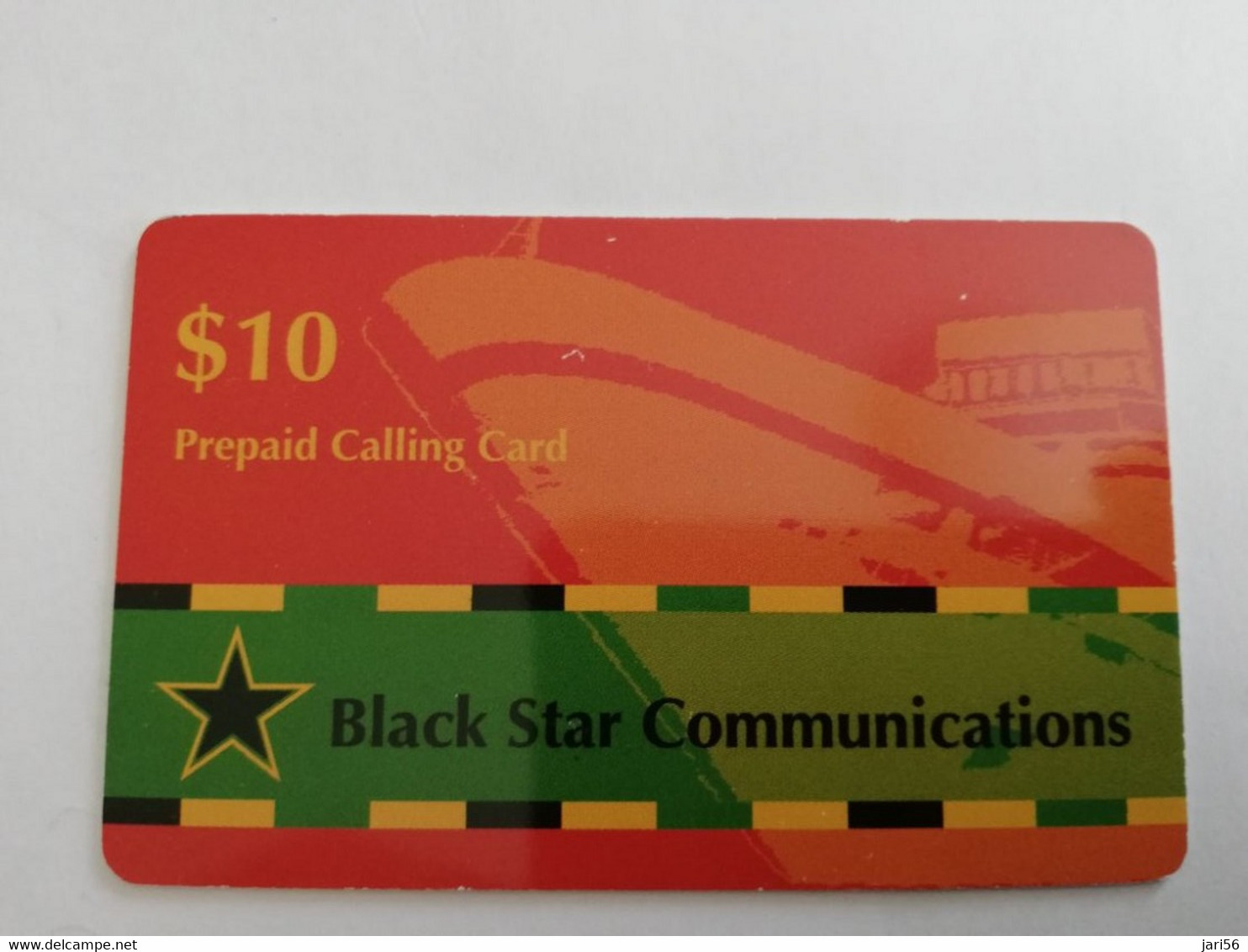 BERMUDA  $10,-  BERMUDA    LOGIC  BERMUDA / BLACK STAR BOAT         PREPAID CARD  Fine USED  **9162** - Bermuda