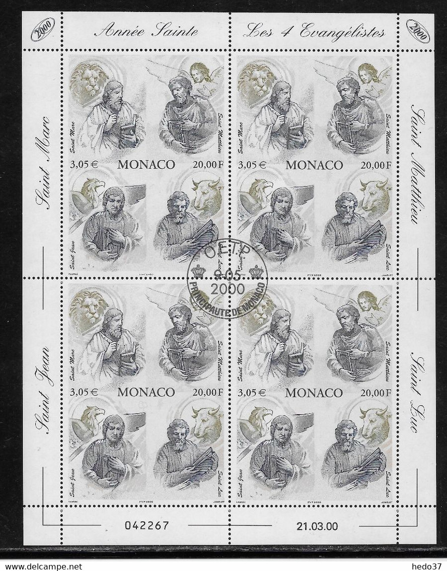 Monaco N°2250 - Feuillet - Oblitéré - TB - Used Stamps