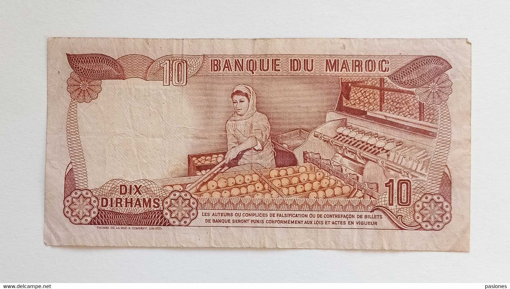 Marocco 10 Dirhams 1985-1405, Circolata - Marocco