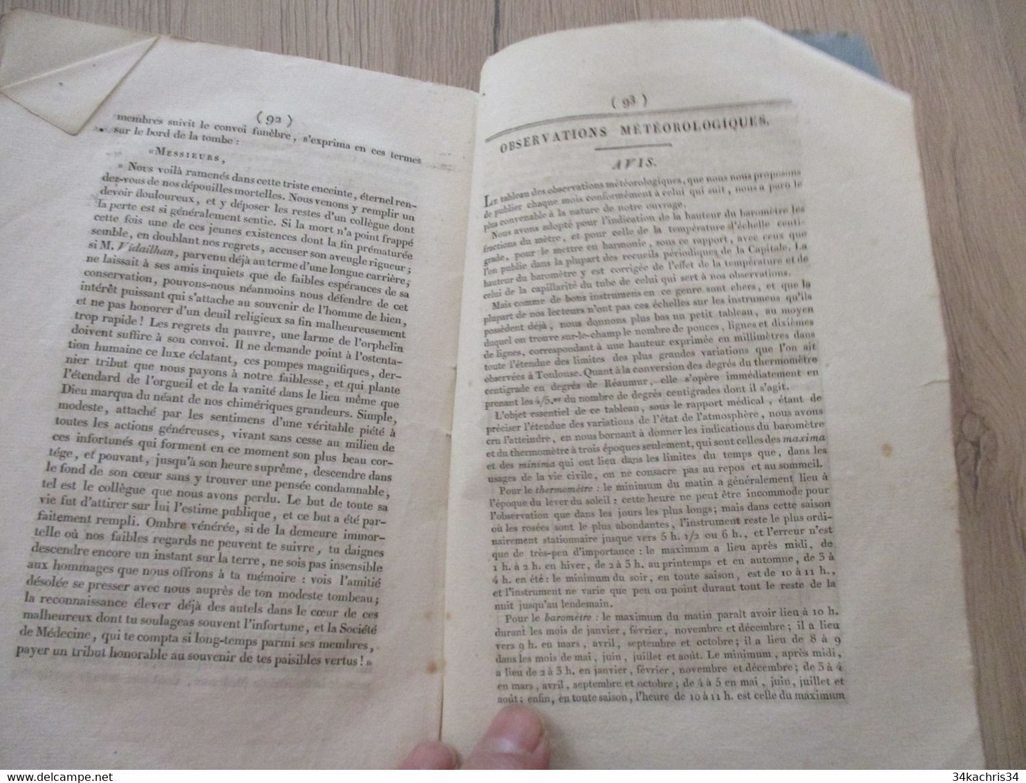 Journal de La société de Médecine de Toulouse 1826 colique Gaillard hernies syphilis....