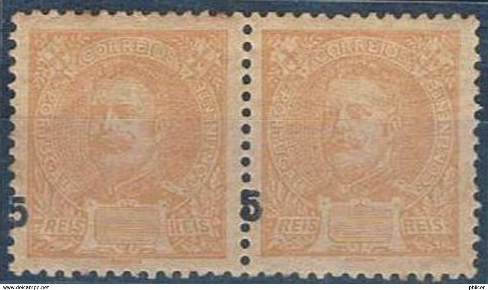 Portugal, 1895/6, # 127, Erro, MH - Unused Stamps