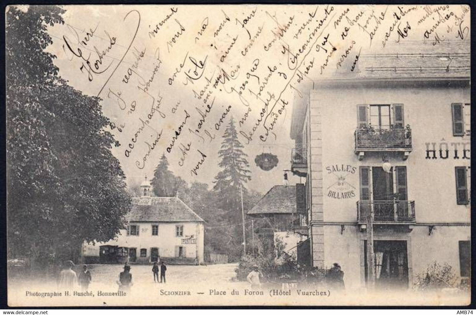 74-0609 - Carte Postale Haute Savoie (74) - SCIONZIER - Place Du Foron - Scionzier