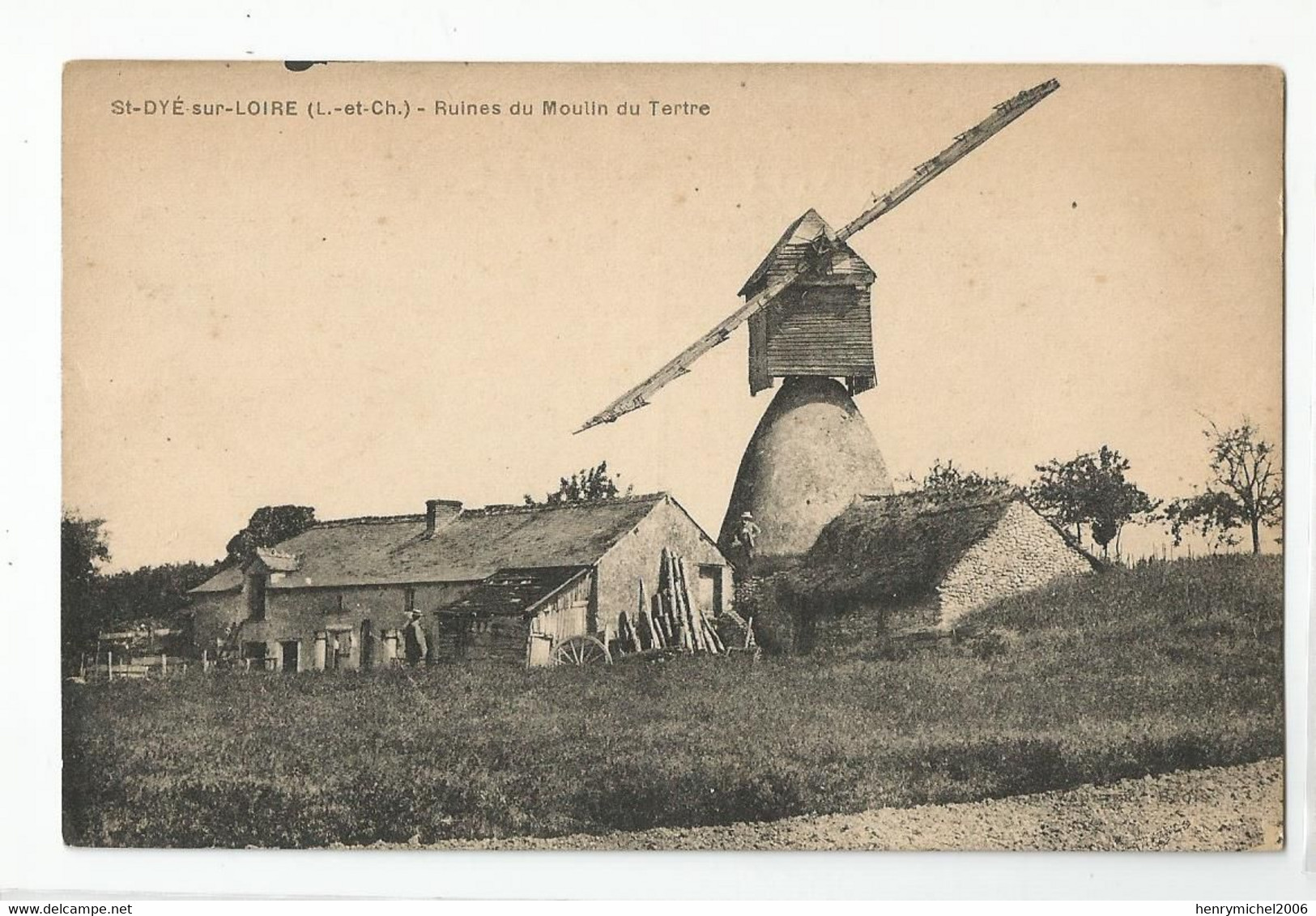 41 Loir Et Cher St Saint Dyé Sur Loire Ruines Du Moulin Du Tertre 1937 - Other & Unclassified